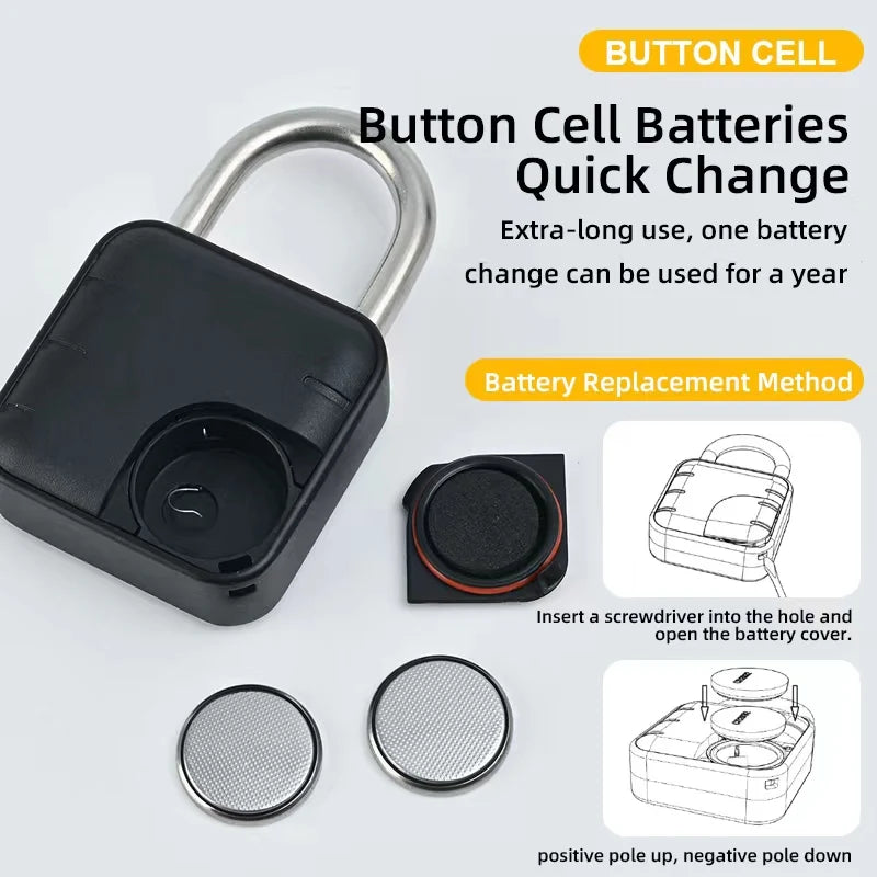 Tuya Smart Home Padlock Fingerprints IP67 Waterproof Electronic Code Lock Smart Life Security Protection