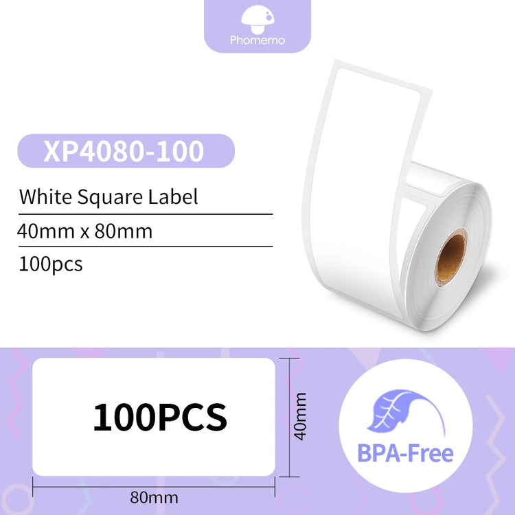 Phomemo Label Printer M110 Label Maker Barcode Label Printer for Address, Barcode, Clothing, Photo,Logo,Jewelry,Retail,Business