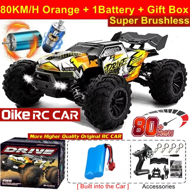 Oike 4WD RC Auto 40KM/H 50KM/H 80KM/H High Speed Drift Racing Climbing Remote Control Car Truck 4X4 All Terrain Off Road Buggy