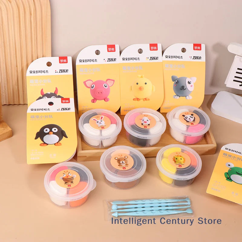 Air Dry Clay Kit For Kids, Creative Molding Clay Gift Kits With Tools, Super Light DIY Soft Clay Toys Gift Box Set Gifts