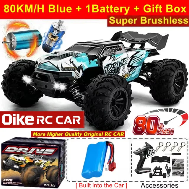 Oike 4WD RC Auto 40KM/H 50KM/H 80KM/H High Speed Drift Racing Climbing Remote Control Car Truck 4X4 All Terrain Off Road Buggy