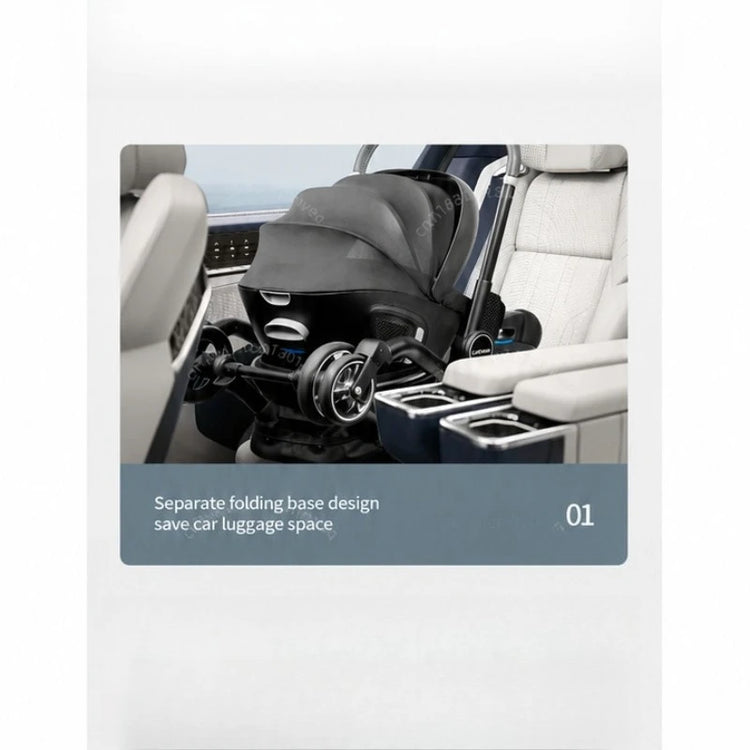 2026 New Portable Baby Stroller Multifunctional Detachable Seat, Can Be Used in Car and Stroller Foldable Luxury Baby Stroller
