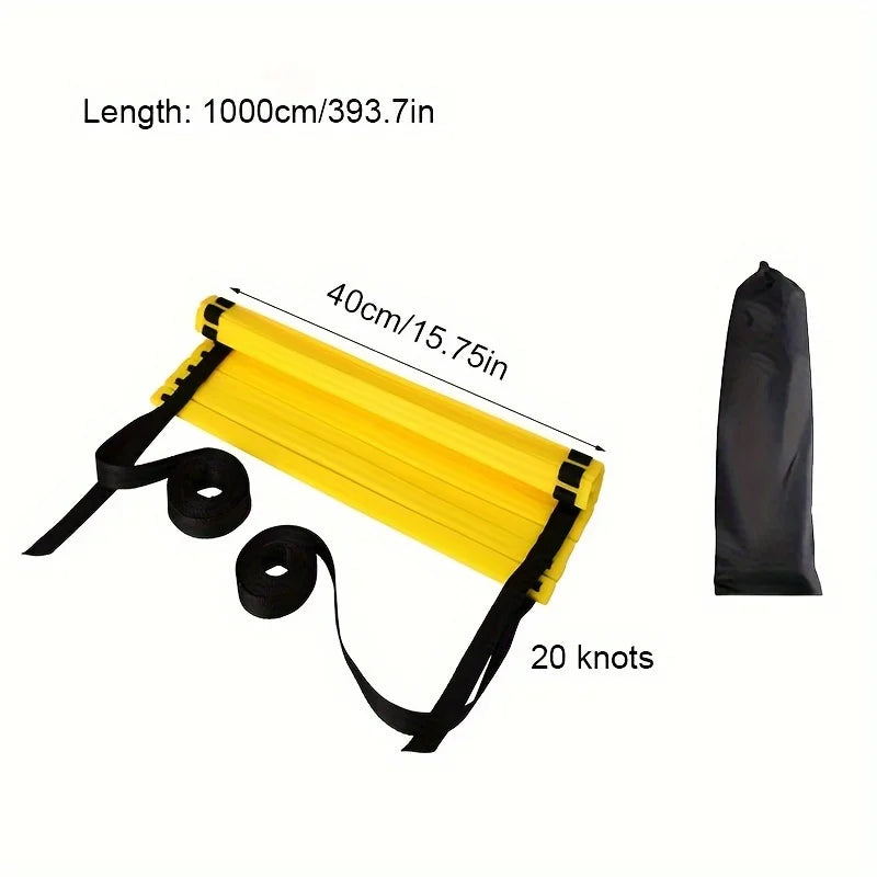 Agility Ladder Set 2-10M Speed Training Ladder with Carry Bag for Soccer Football Footwork Coordination Fitness Drills Home Gym