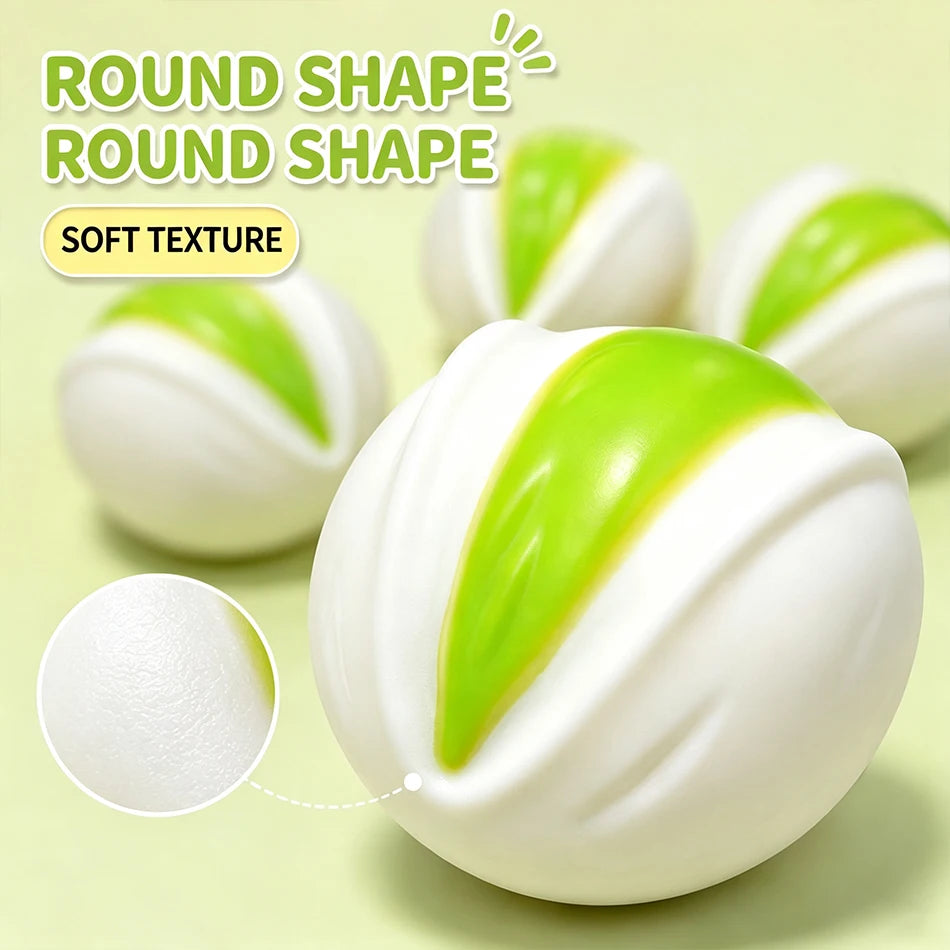 New Pistachio Fidget Squishy Filled ASMR Stress Relief Toy Hand Relaxation Crispy Squeeze Sound Ideal for Gifting Ornament