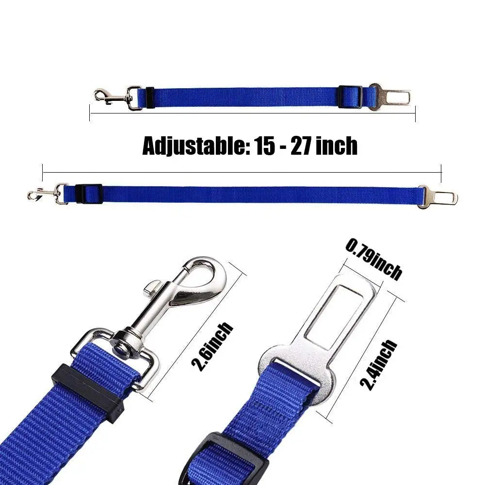 Pet Dog Cat Car Seat Dog Car Seat Belt Safety Protector Travel Pets Accessories Dog Leash Collar Breakaway Solid Car Harness