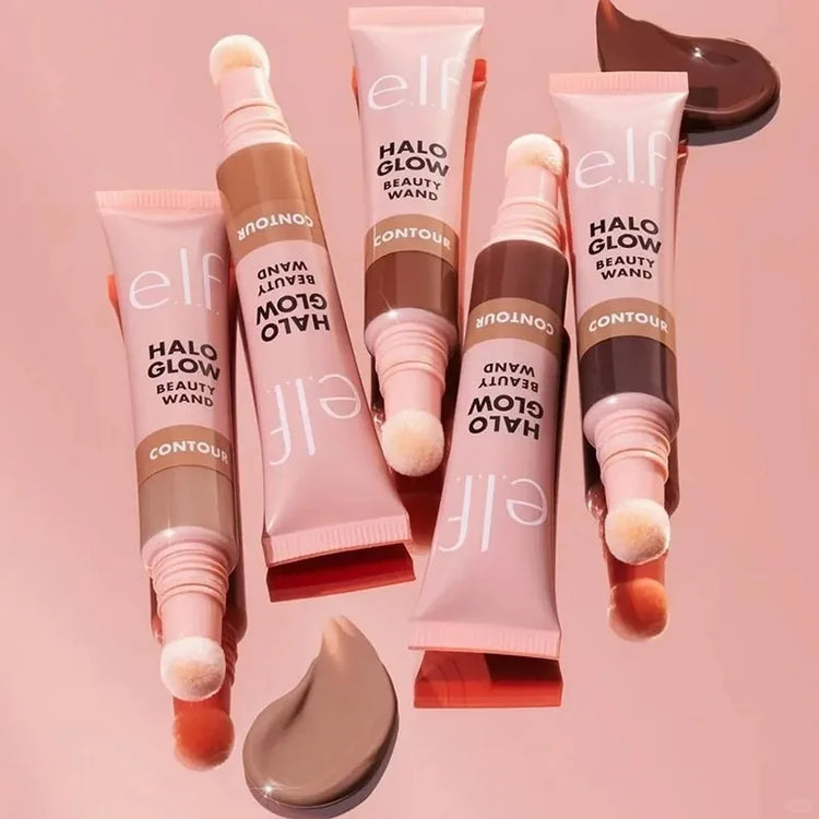 Elf Halo Glow Blush Contour Liquid Contour Blush Stick for Defined Shadows Matte Glow Primer Moisturizing Natural Face Cosmetic