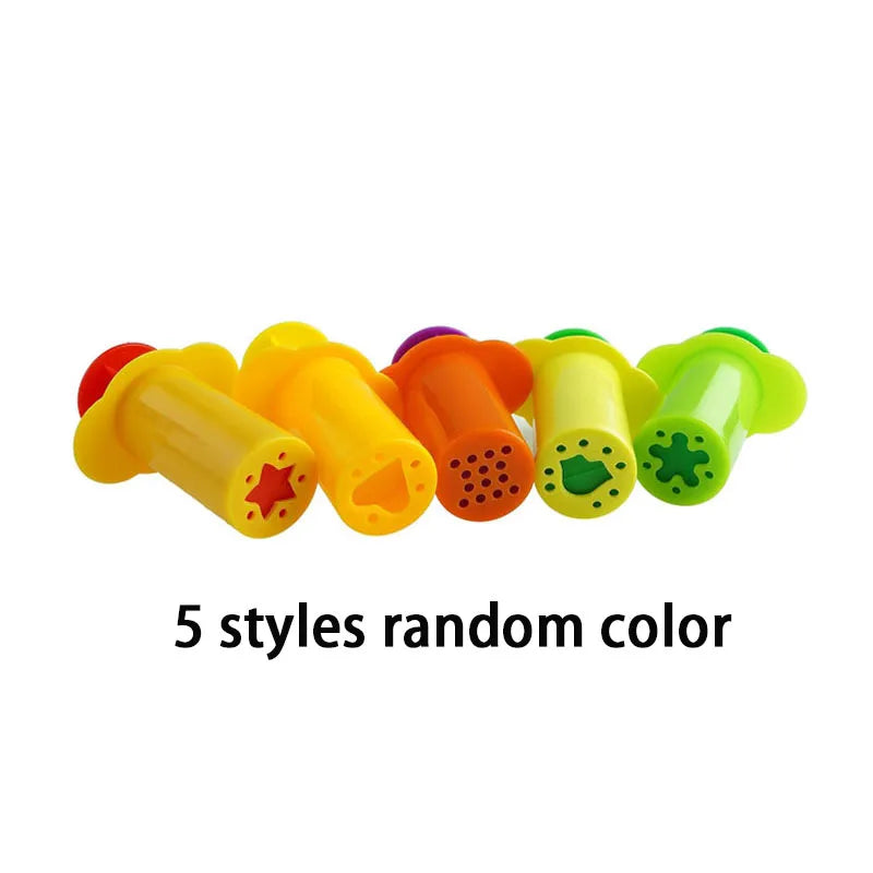 5/6 Patterns Dough Extruders Set Playdough Tools for Kids Assorted Designs Molds Play Dough Accessories Preschool Toys Art Craft