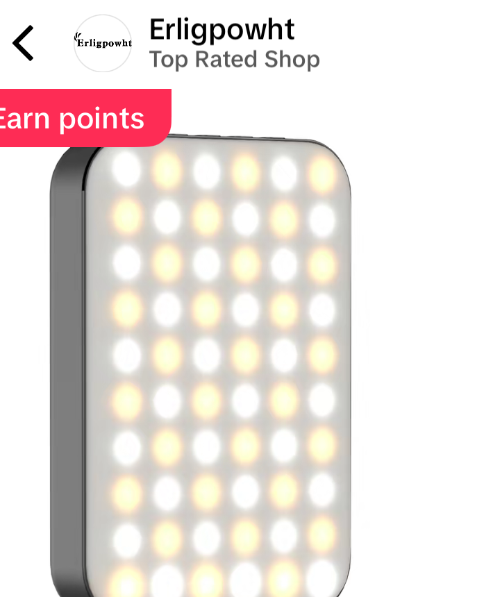 Rechargeable LED selfie fill light with clip